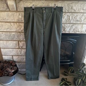 Vintage Stefano Man men’s cuffed olive green khaki pants 36x32